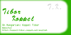 tibor koppel business card